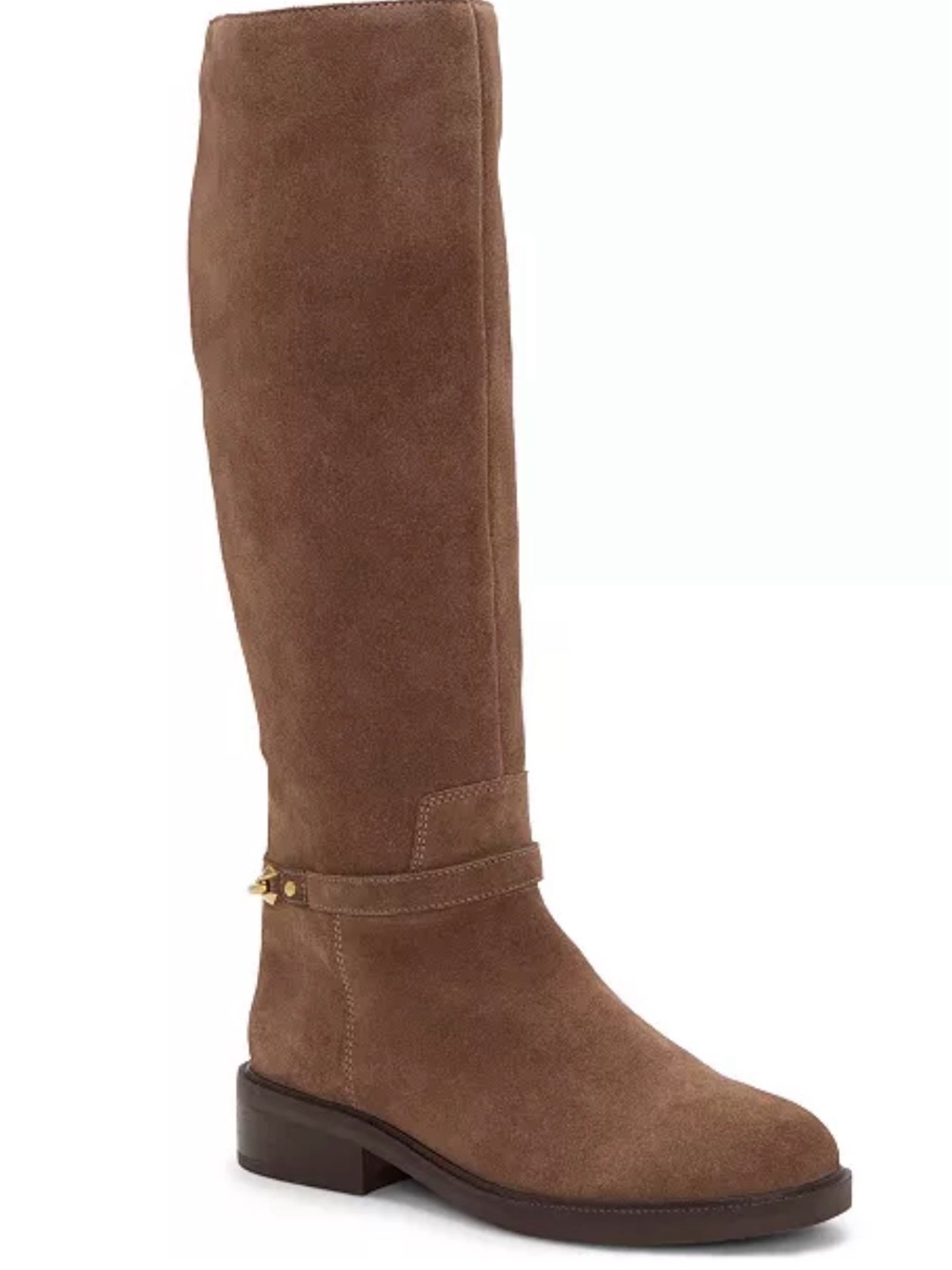 Vince Camuto Adria Suede Knee-High Riding Boots - Women Brown sz 8 New